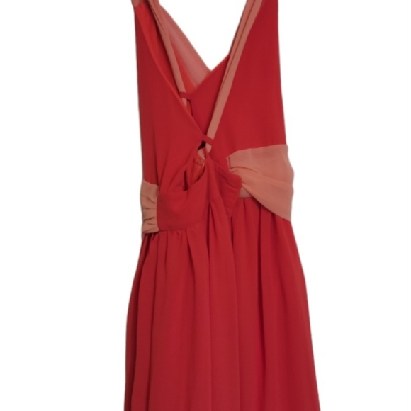 Medium sheer lace blush red dress - Picture 3 of 3